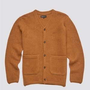 Ben Sherman 100% Ginger Boiled Wool cardigan sz M